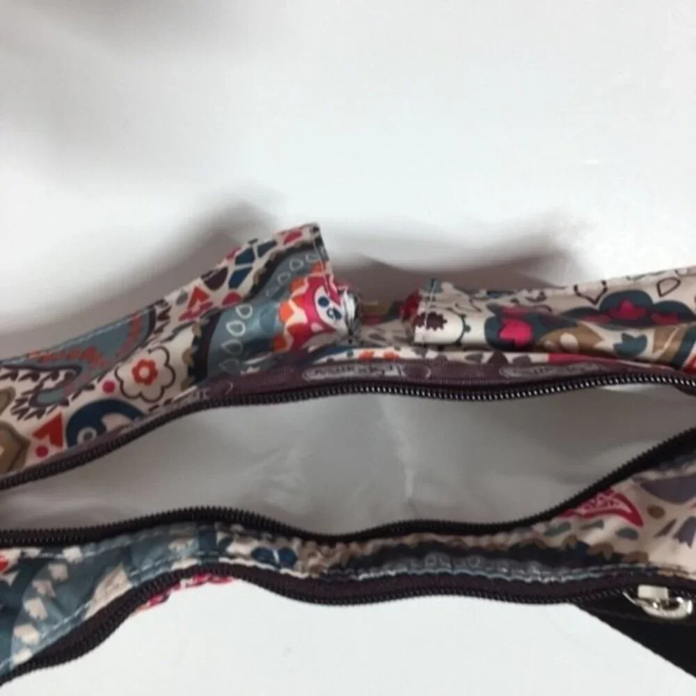 LeSportSac Andean Paisley Crossbody Hobo Bag NWOT